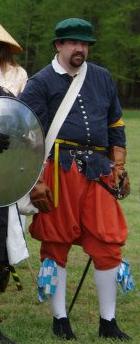 My current soft kit.  Note, its not a baldric, I am no master of arms.  It is a haversack.